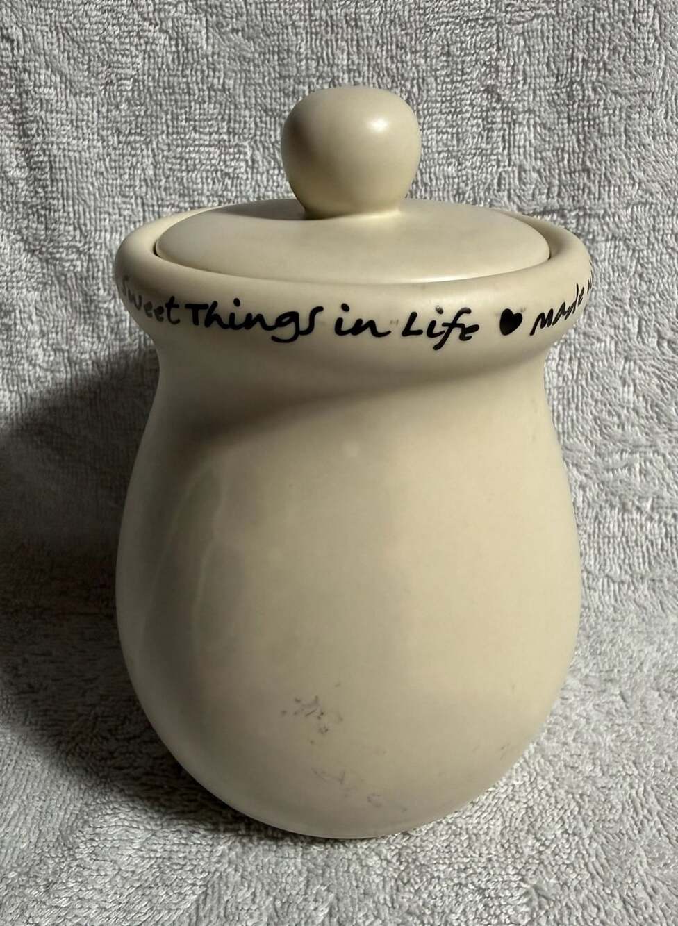Home And Garden Party Ceramic Canister With Lid